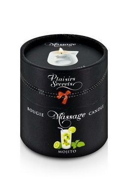 Масажна свічка Plaisirs Secrets Mojito (80 мл) Подарунковаупаковка, керамічний посуд SO1853 фото