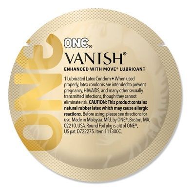 Набор презервативов ONE Vanish Hyperthin, 100 шт, ультратонкие, со смазкой, упаковка-тубус SX0735 фото