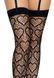 Leg Avenue Heart net thigh highs OS Black SO7909 фото 5