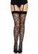 Leg Avenue Heart net thigh highs OS Black SO7909 фото 1