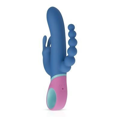 Вибратор кролик с ротацией и анальным стимулятором PMV20 Vice - Double Vibrator SO4430 фото