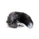 Металева анальна пробка Лисячий хвіст Alive Black And White Fox Tail S SO6321 фото 1