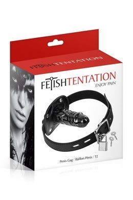 Кляп с большим фаллоимитатором Fetish Tentation Penis Gag T2 SO4041 фото