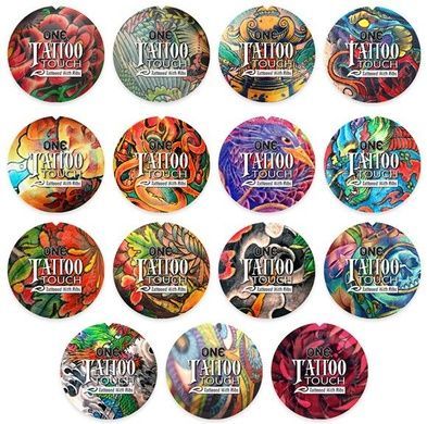 Презерватив ONE Tattoo Touch Red, 1шт, червоний, з рельєфом у вигляді татуювання SX0756 фото