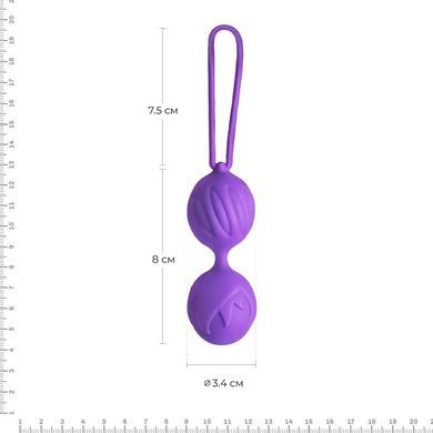 Вагінальні кульки Adrien Lastic Geisha Lastic Balls Mini Violet (S), діаметр 3,4 см, вага 85 гр AD40443 фото