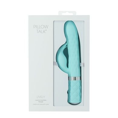 Розкішний вібратор Pillow Talk Lively Teal з кристалом Сваровські для точки G, подарункова упаковка SO6857 фото