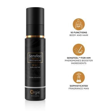 Лосьон с феромонами для тела и волос Orgie &ndash; Sensfeel Seduction Elixir 10 in 1 for Man (100 мл) SX1541 фото
