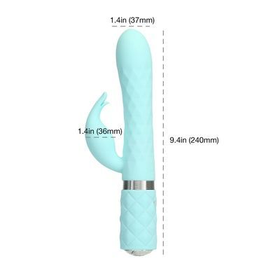 Розкішний вібратор Pillow Talk Lively Teal з кристалом Сваровські для точки G, подарункова упаковка SO6857 фото