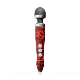 Вібромасажер DOXY Die Cast 3R ROSE PATTERN, дуже потужний, живлення 220В, металевий корпус SO8025 фото