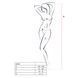 Бодистокинг Passion BS003 white, комбинезон, мелкая сеточка PBS003W фото 4