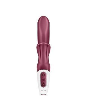 Вібратор-кролик Satisfyer Love Me Red, гнучкий, відросток з потрійним кінчиком SO7778 фото