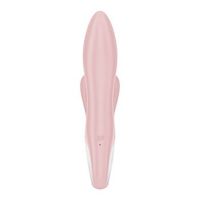 Вібратор-кролик надувний Satisfyer Air Pump Bunny 3, 12 режимів, подвійний відросток SX2173 фото