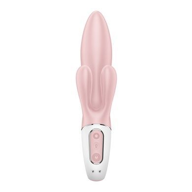 Вібратор-кролик надувний Satisfyer Air Pump Bunny 3, 12 режимів, подвійний відросток SX2173 фото