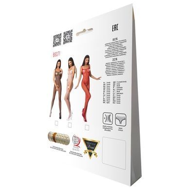 Бодистокинг Passion BS071 red, комбинезон на бретелях PBS071R фото