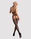 Сітчастий бодістокінг з імітацією топа, пояса та панчохи Obsessive Bodystocking N108 S/M/L, чорний, SO7252 фото 4