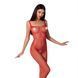 Бодистокинг Passion BS071 red, комбинезон на бретелях PBS071R фото 1