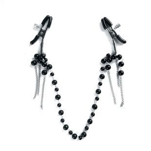 Зажимы для сосков Art of Sex - Nipple clamps Afina Black SO5866 фото