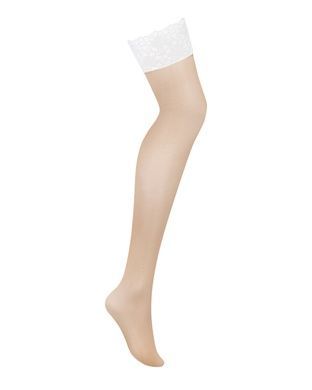 Панчохи Obsessive Heavenlly stockings M/L, широка резинка SO8182 фото