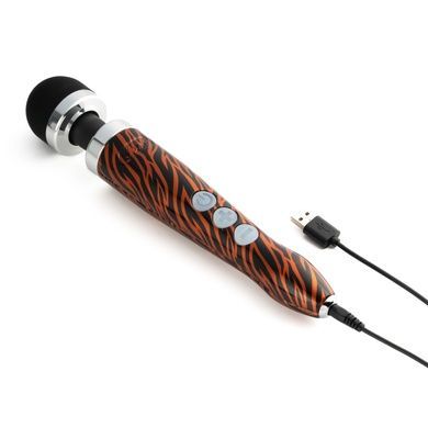Вібромасажер DOXY Die Cast 3R TIGER, дуже потужний, живлення 220В, металевий корпус SO8026 фото