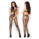 Бодистокинг Passion BS004 black, комбинезон, имитация лифа и колгот PBS004B фото 3