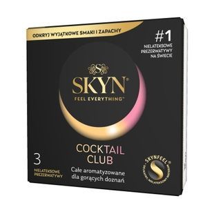 Презервативы SKYN Cocktail Club 3 шт, вкусы Pina Colada, Cherry Sunrise и Passion Daiquiri SX2544 фото