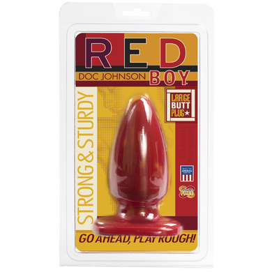Анальна пробка-втулка Doc Johnson Red Boy - Large 5 Inch, макс. діаметр 5,5 см SO1979 фото