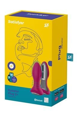 Анальная смарт вибропробка с жемчужным массажем Satisfyer Rotator Plug 2+ Violet SO6280 фото