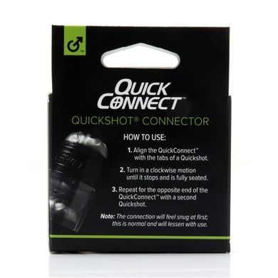 Адаптер Fleshlight Quickshot Quick Connect для соединения двух Квикшотов в одну игрушку F19266 фото