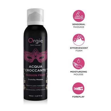 Масажна пінка Orgie &ndash; Acqua Croccante Passion Fruit (150 мл), ефект лопаючих бульбашок SX1494 фото