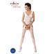 Бодистокинг Passion BS046 white, комбинезон с имитацией чулок PBS046W фото 2