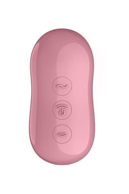 Вакуумний стимулятор із вібрацією Satisfyer Cotton Candy Light Red SO6282 фото