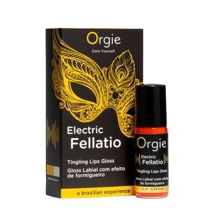 Блеск для губ с эффектом вибрации Orgie Electric Fellatio Lips Gloss, 10 мл, вкус фруктового ассорти SX1548 фото