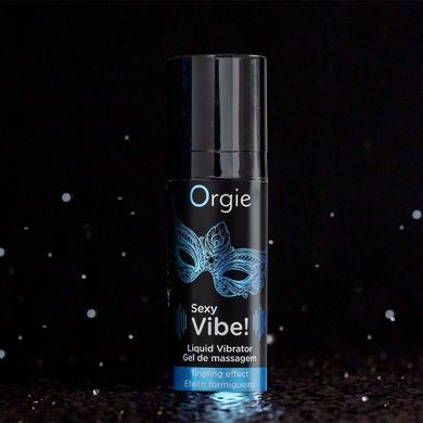 Рідкий вібратор Orgie Sexy Vibe! Liquid Vibrator, 15 мл, з ефектом мурашок SX1549 фото