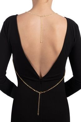 Золотистий ланцюжок для бюста Bijoux Pour Toi &ndash; Elena Gold зі стразами SO5986 фото