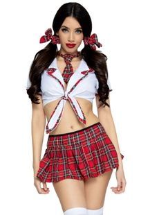Leg Avenue Miss Prep School M/L Red SO7924 фото