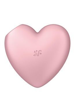 Вакуумний стимулятор-серце з вібрацією Satisfyer Cutie Heart Light Red SO6286 фото