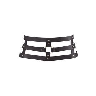 Портупея-пояс Bijoux Indiscrets MAZE - Wide Belt and Restraints Black, экокожа SO2680 фото