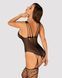Ажурный бодистокинг под паутину Obsessive Bodystocking G325 black S/M/L, черный, комбинезон, имитаци SO7247 фото 2