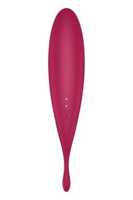 Смарт-вибратор для клитора с вакуумной стимуляцией Satisfyer Twirling Pro+ dark red SO6715 фото