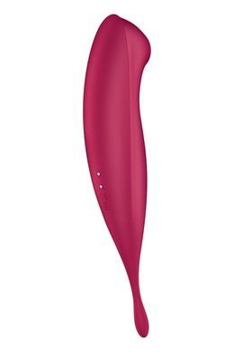 Смарт-вибратор для клитора с вакуумной стимуляцией Satisfyer Twirling Pro+ dark red SO6715 фото