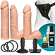 Набір для страпона Doc Johnson Vac-U-Lock Dual Density UltraSKYN Set, діаметр 3&times;4,5см SO1987 фото 1