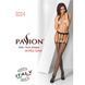 Эротические колготки-бодистокинг Passion S004 black, имитация высоких чулок и тоненького пояска PSS004B фото 7