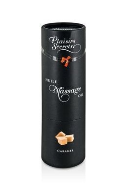 Массажное масло Plaisirs Secrets Caramel (59 мл) с афродизиаками, съедобное, подарочная упаковка SO1837 фото