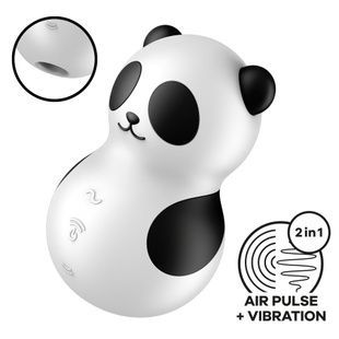 Вакуумний стимулятор з вібрацією Satisfyer Pocket Panda, 12 режимів вібрації, 11 рівнів вакууму SX2176 фото