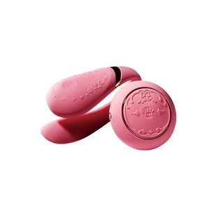 Смартвибратор для пар Zalo &mdash; Fanfan set Rouge Pink, пульт ДУ SO6672 фото