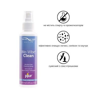 Антибактеріальний спрей pjur We-Vibe Clean 100 мл без спирту та ароматизаторів PJ12810 фото