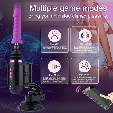 Міні секс-машина Hismith Mini Capsule Sex-Machine with Strong Suction APP, дуже потужна, перезаряджа SO6197 фото