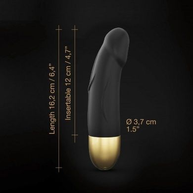 Вібратор Dorcel Real Vibration S Gold 2.0, діаметр 3,7см, перезаряджається, для точки G, водостійкий SO3565 фото