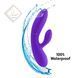 Гнучкий вібратор кролик з двома моторами FeelzToys Lea Rabbit Vibrator Medium Purple SO4431 фото 5